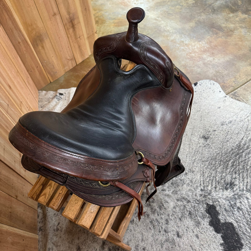 Used Big Horn Flex Tree Trail Saddle, 16" Seat