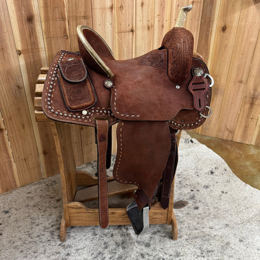 Circle Y Team Camarillo Classic Barrel Saddle, 13.5" Seat (Demo)