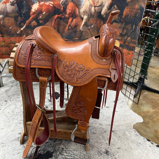 R Bar B Cutting Saddle, 16.25" Seat