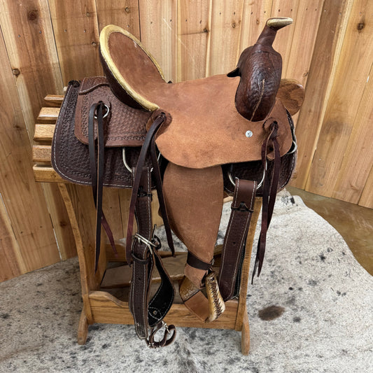 Used Youth Ranch Saddle, 13" Seat