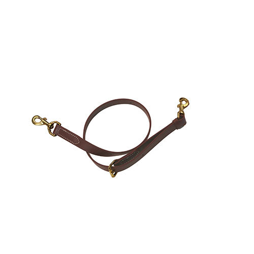 Berlin Custom Leather Brown Biothane Tie Down