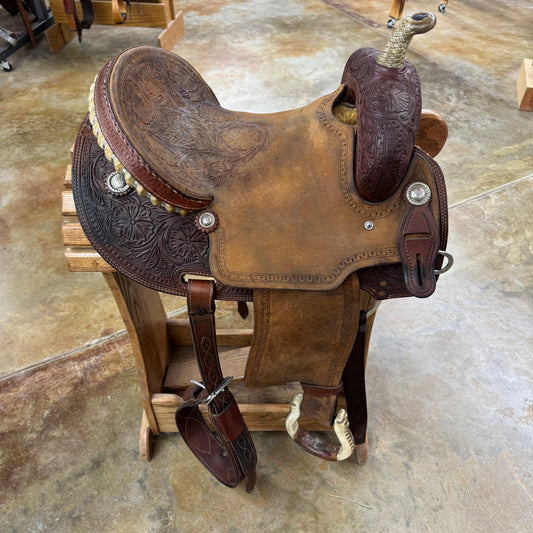 Used Corriente Barrel Saddle, 14.5" Seat