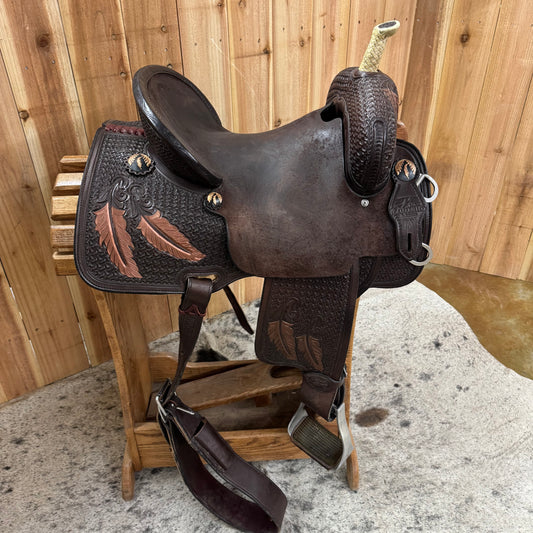 Circle Y Team Camarillo Barrel Saddle, 14" Seat (Demo)