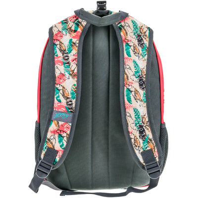 Hooey "Rockstar" Cream/Rose/Turquoise Feather Aztec w/Rose & Black Accents Backpack