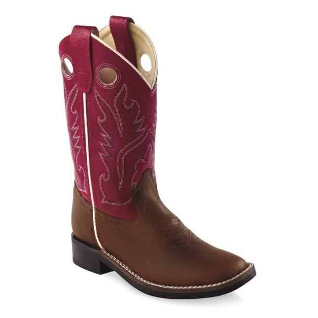 Old West Kid's Square Toe Western Boots