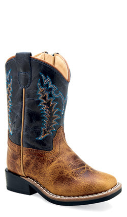 Old West Lil' Boy's Broad Square Toe Boots
