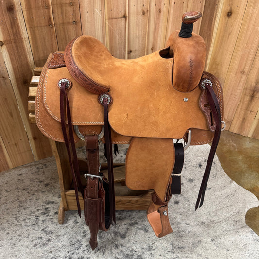 R Bar B Summit Series Roper Saddle, 14.5" Seat