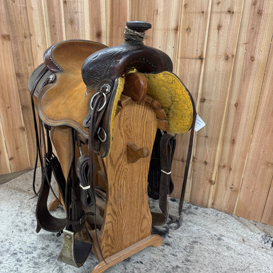 Used R Bar B Ranch Saddle, 15" Seat