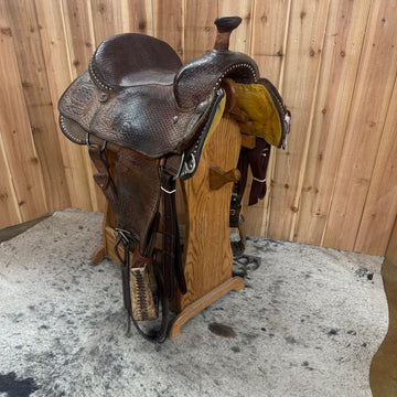 Used Sloan Diamond S Roper Saddle, 16" Seat