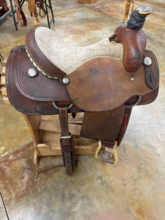 Used Roper Saddle, 15.5"