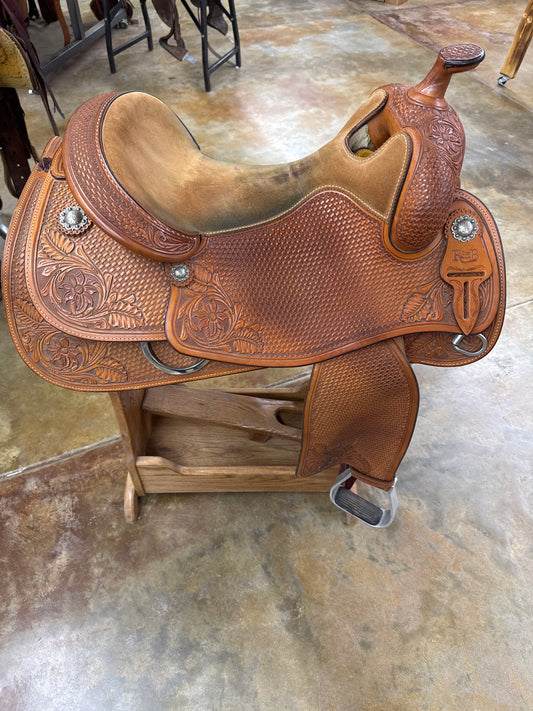 Used R Bar B Reiner Saddle, 16" Seat