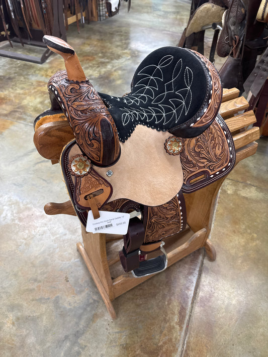 Cowboy Pro Youth Barrel Saddle, 10" Seat
