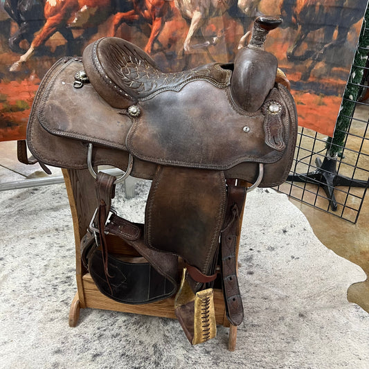 Used Tod Sloan Roper Saddle, 14" Seat