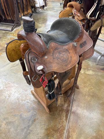 Used Running P Roper Saddle, 15.5" Seat