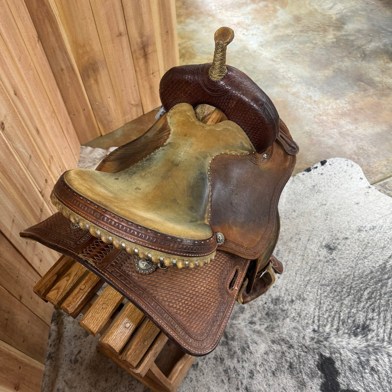 Used Courts Barrel Saddle, 14" Seat