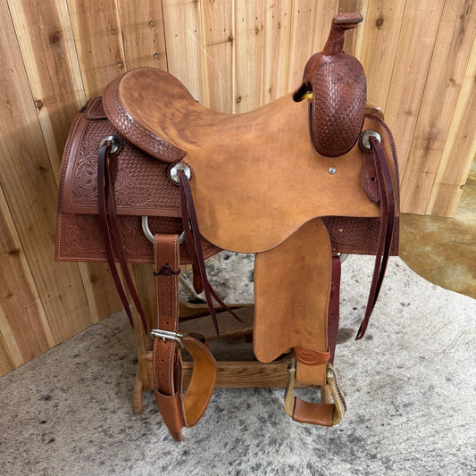 R Bar B Workhorse Ranch Cutter Saddle, 16" Seat