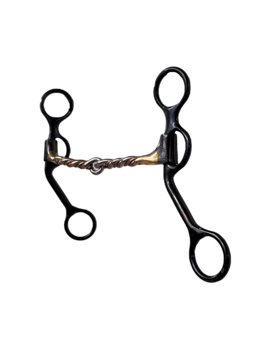 Dutton Twisted Snaffle Copper Mouth Piece Short Shank Bit