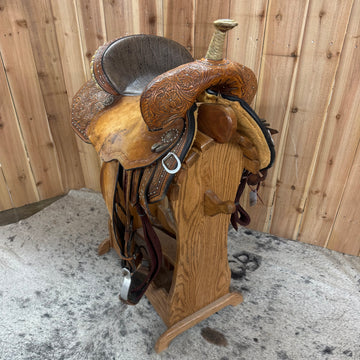 Used Circle Y Josey Revolution Flex2 Barrel Saddle, 13.5" Seat