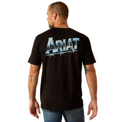 Ariat Men's Chrome Wire Black T-Shirt