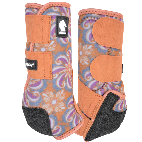 Classic Equine Legacy2 Copper Pinwheel Hind Boots-2 Pack