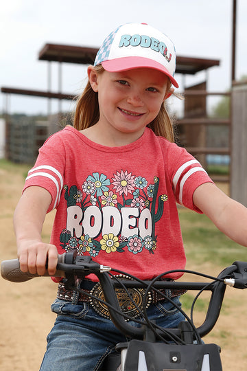 Cruel Girl's Coral Grahic Rodeo T-Shirt