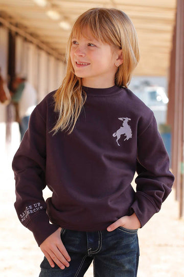 Cruel Girl's Purple Pullover Sweatshirt