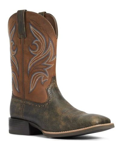 Ariat Men's Sport Knockout Distressed Brown Boots