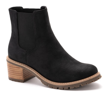 Corkys Women's Cauldron Black Distressed Ankle Boots