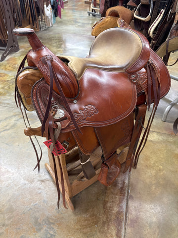 Used Hereford/TexTan Flex Trail, 15" Seat