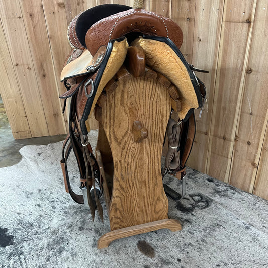 Used Circle Y KL Quick Shooter Flex2 Saddle, 16" Seat