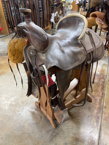 Used R Bar B Ranch Saddle, 15.5" Seat