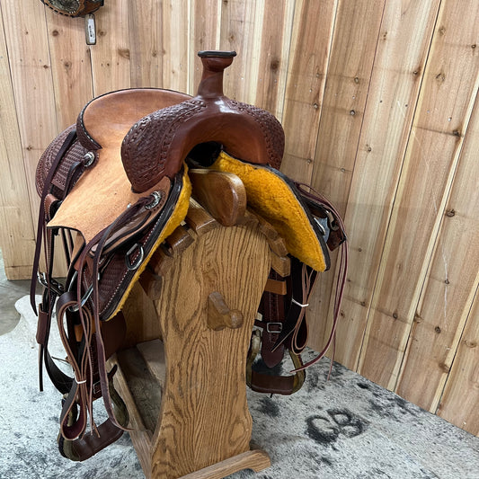 HR Ranch Cutter Saddle, 14.5" Seat
