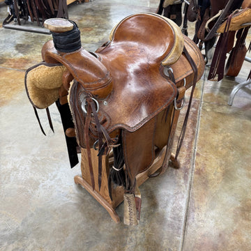 Used K D Nelson Ranch Roper Saddle, 15" Seat