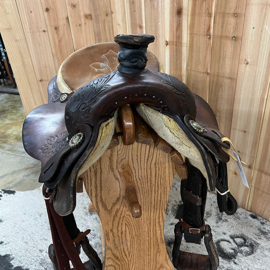 Used Circle Y Roper Saddle, 14.5" Seat