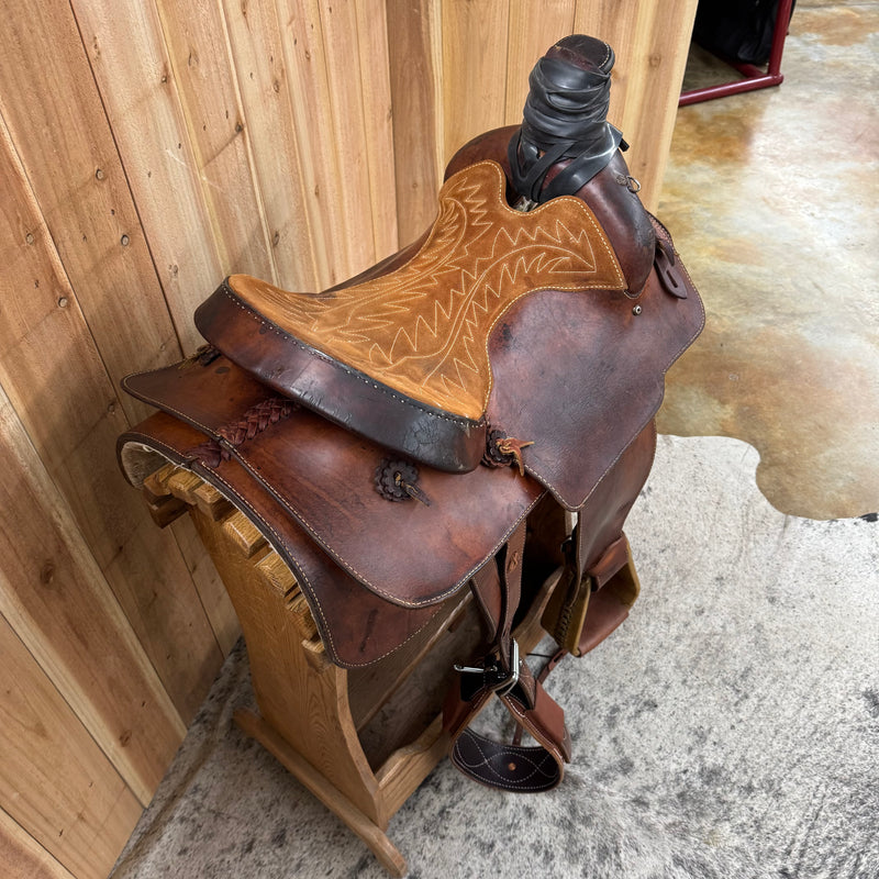 Used Buford Roper Saddle, 15.5" Seat