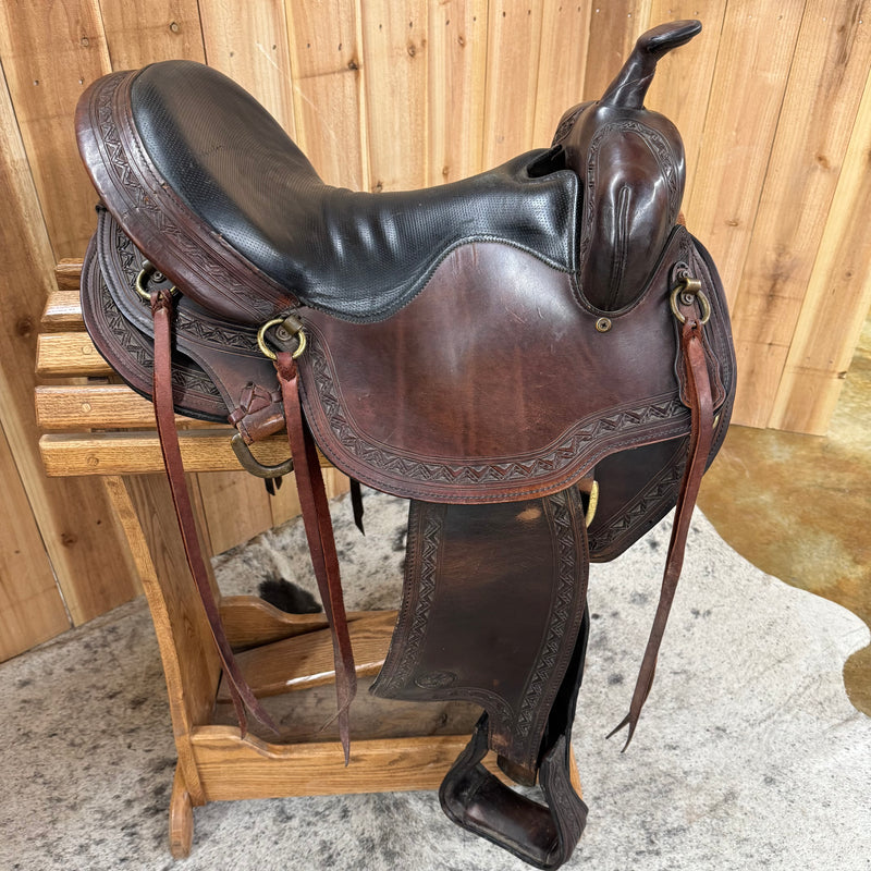 Used Big Horn Flex Tree Trail Saddle, 16" Seat