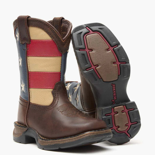 Durango Little Kids  Lil' Rebel Patriotic Western Boot