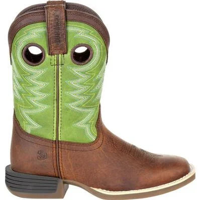 Durango Lil'Rebel Pro Little Kid's Lime Western Boots