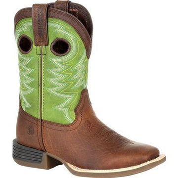 Durango Lil'Rebel Pro Little Kid's Lime Western Boots