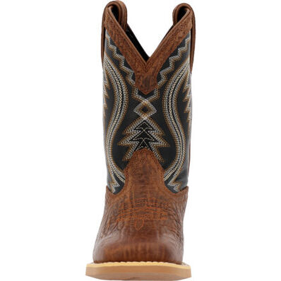 Durango Lil' Rebel Pro Big Kid's Acorn Black Onyx Western Boot