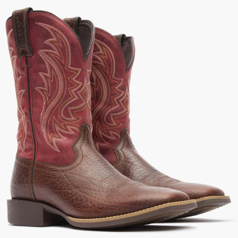Durango Men's Mahogany and Dynamite Red Shyloh Western Boot