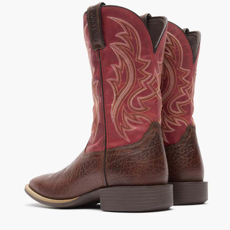 Durango Men's Mahogany and Dynamite Red Shyloh Western Boot