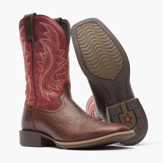 Durango Men's Mahogany and Dynamite Red Shyloh Western Boot