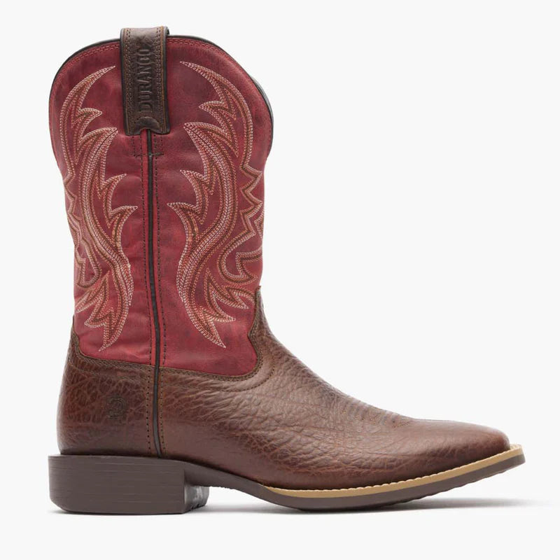 Durango Men's Mahogany and Dynamite Red Shyloh Western Boot