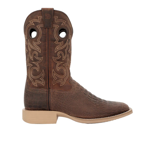 Durango Men's Shyloh Crocodile Print Square Toe Boots