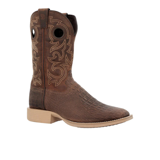 Durango Men's Shyloh Crocodile Print Square Toe Boots