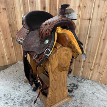 Circle Y KK Big Star Flex2 Barrel Saddle, 14.5" Seat (Demo)