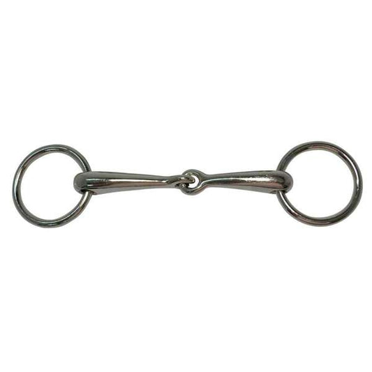 Diamond R Loose Ring Snaffle Pony Bit