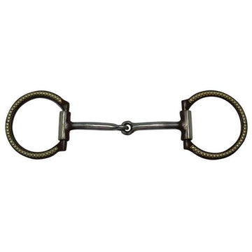 Diamond R Bit-Fixed Ring Snaffle Bit