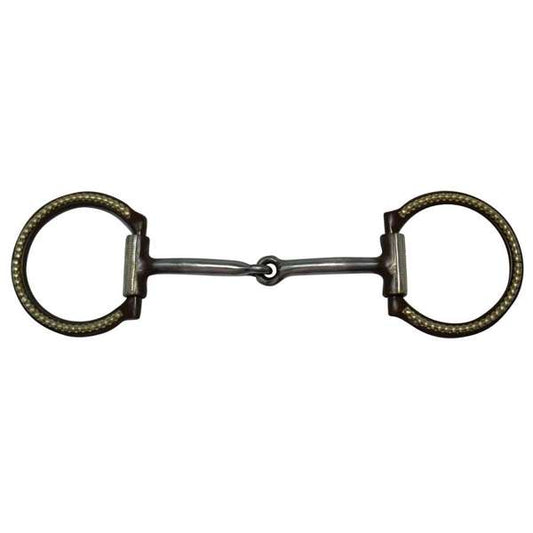 Diamond R Bit-Fixed Ring Snaffle Bit
